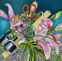 Lilies, oil, 36x36