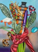 Purple Plastic Thing, oil, 36x48